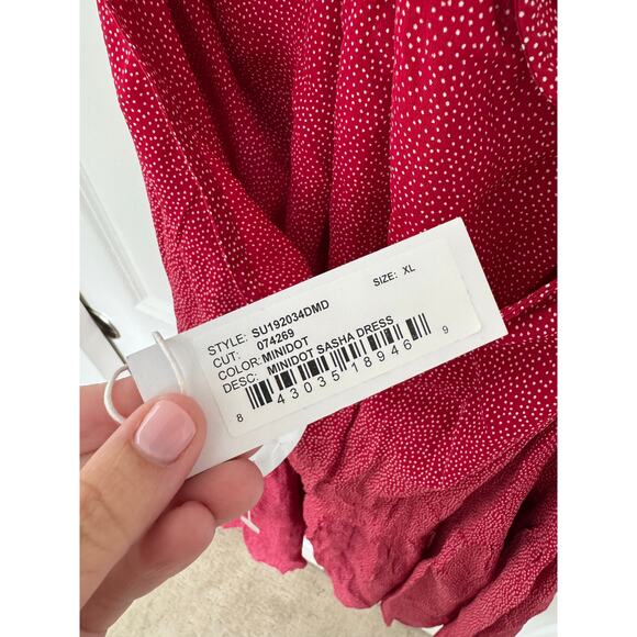 NWT Rachel Pally Mini Dot Sasha Halter Dress Red XL - Picture 6 of 7
